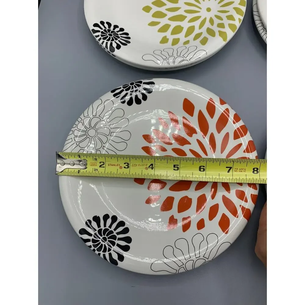 Pier 1 Imports Mod Mum Plate Set of 8 Salad/Dessert 8